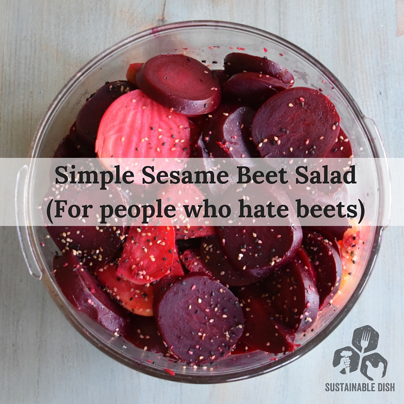 Simple Sesame Beet Salad(For people who hate beets)-2